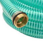 vidaXL Furtun de aspirație, conectori de alamă, 15 m, 25 mm, verde vidaXL Furtun de aspirație, conectori de alamă, 15 m, 25 mm, verde