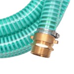 vidaXL Furtun de aspirație, conectori de alamă, 15 m, 25 mm, verde vidaXL Furtun de aspirație, conectori de alamă, 15 m, 25 mm, verde