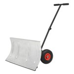 vidaXL Plug de zăpadă manual cu roți, 100 x 44 cm vidaXL Plug de zăpadă manual cu roți, 100 x 44 cm