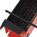 vidaXL Presă de bricheți din hârtie, oțel, 34x14x14 cm, negru și roșu vidaXL Presă de bricheți din hârtie, oțel, 34x14x14 cm, negru și roșu