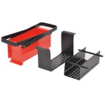 vidaXL Presă de bricheți din hârtie, oțel, 34x14x14 cm, negru și roșu vidaXL Presă de bricheți din hârtie, oțel, 34x14x14 cm, negru și roșu