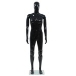 vidaXL Corp manechin masculin, suport din sticlă, negru lucios, 185 cm vidaXL Corp manechin masculin, suport din sticlă, negru lucios, 185 cm