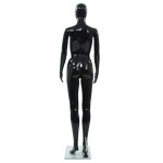 vidaXL Corp manechin feminin, suport din sticlă, negru lucios, 175 cm vidaXL Corp manechin feminin, suport din sticlă, negru lucios, 175 cm