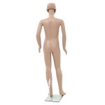 vidaXL Corp manechin copil, cu bază din sticlă, bej, 140 cm vidaXL Corp manechin copil, cu bază din sticlă, bej, 140 cm