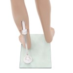 vidaXL Corp manechin copil, cu bază din sticlă, bej, 140 cm vidaXL Corp manechin copil, cu bază din sticlă, bej, 140 cm