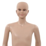 vidaXL Corp manechin copil, cu bază din sticlă, bej, 140 cm vidaXL Corp manechin copil, cu bază din sticlă, bej, 140 cm