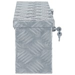 vidaXL Cutie din aluminiu, 48,5 x 14 x 20 cm, argintiu vidaXL Cutie din aluminiu, 48,5 x 14 x 20 cm, argintiu