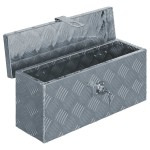 vidaXL Cutie din aluminiu, 48,5 x 14 x 20 cm, argintiu vidaXL Cutie din aluminiu, 48,5 x 14 x 20 cm, argintiu