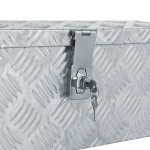 vidaXL Cutie din aluminiu, 48,5 x 14 x 20 cm, argintiu vidaXL Cutie din aluminiu, 48,5 x 14 x 20 cm, argintiu