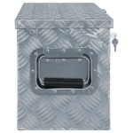 vidaXL Cutie din aluminiu, 61,5 x 26,5 x 30 cm, argintiu vidaXL Cutie din aluminiu, 61,5 x 26,5 x 30 cm, argintiu
