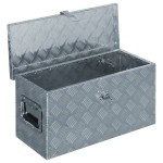 vidaXL Cutie din aluminiu, 61,5 x 26,5 x 30 cm, argintiu vidaXL Cutie din aluminiu, 61,5 x 26,5 x 30 cm, argintiu