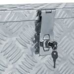 vidaXL Cutie din aluminiu, 61,5 x 26,5 x 30 cm, argintiu vidaXL Cutie din aluminiu, 61,5 x 26,5 x 30 cm, argintiu