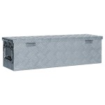 vidaXL Cutie din aluminiu, 80,5 x 22 x 22 cm, argintiu
