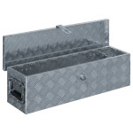 vidaXL Cutie din aluminiu, 80,5 x 22 x 22 cm, argintiu