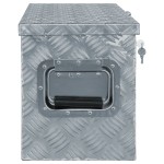 vidaXL Cutie din aluminiu, 76,5 x 26,5 x 33 cm, argintiu vidaXL Cutie din aluminiu, 76,5 x 26,5 x 33 cm, argintiu
