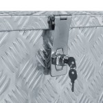 vidaXL Cutie din aluminiu, 80 x 30 x 35 cm, argintiu vidaXL Cutie din aluminiu, 80 x 30 x 35 cm, argintiu