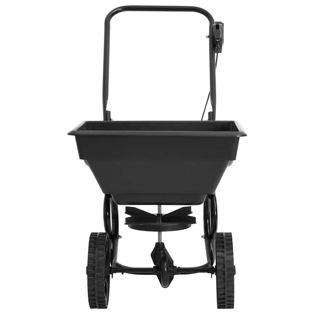 vidaXL Utilaj de împrăștiat sare, 80x46x75 cm, PVC și oțel, 15 L