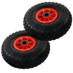 vidaXL Roți cărucior industrial, 2 buc., cauciuc 3.00-4 (245x82) vidaXL Roți cărucior industrial, 2 buc., cauciuc 3.00-4 (245x82)