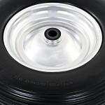 vidaXL Roată de roabă cu osie, 4.00-8, PU solid, 390 mm vidaXL Roată de roabă cu osie, 4.00-8, PU solid, 390 mm