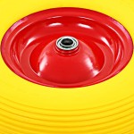 vidaXL Roată de roabă cu osie, 4.00-8, PU solid, 390 mm vidaXL Roată de roabă cu osie, 4.00-8, PU solid, 390 mm