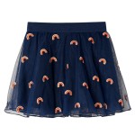 Fusta pentru copii cu tul, bleumarin, 92 Fusta pentru copii cu tul, bleumarin, 92