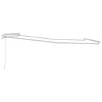 vidaXL Copertină Manual Alb 4 × 3 m Metal