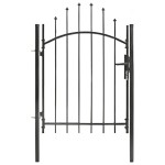 vidaXL Poartă de grădină, negru, 1 x 1,5 m, oțel vidaXL Poartă de grădină, negru, 1 x 1,5 m, oțel