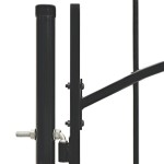 vidaXL Poartă de grădină, negru, 1 x 1,5 m, oțel vidaXL Poartă de grădină, negru, 1 x 1,5 m, oțel