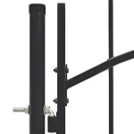 vidaXL Poartă de grădină, negru, 1 x 1,75 m, oțel