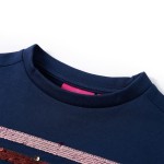 Rochie hanorac pentru copii, bleumarin, 116
