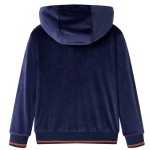 Jachetă cu glugă pentru copii, bleumarin, 104 Jachetă cu glugă pentru copii, bleumarin, 104