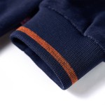 Jachetă cu glugă pentru copii, bleumarin, 104 Jachetă cu glugă pentru copii, bleumarin, 104