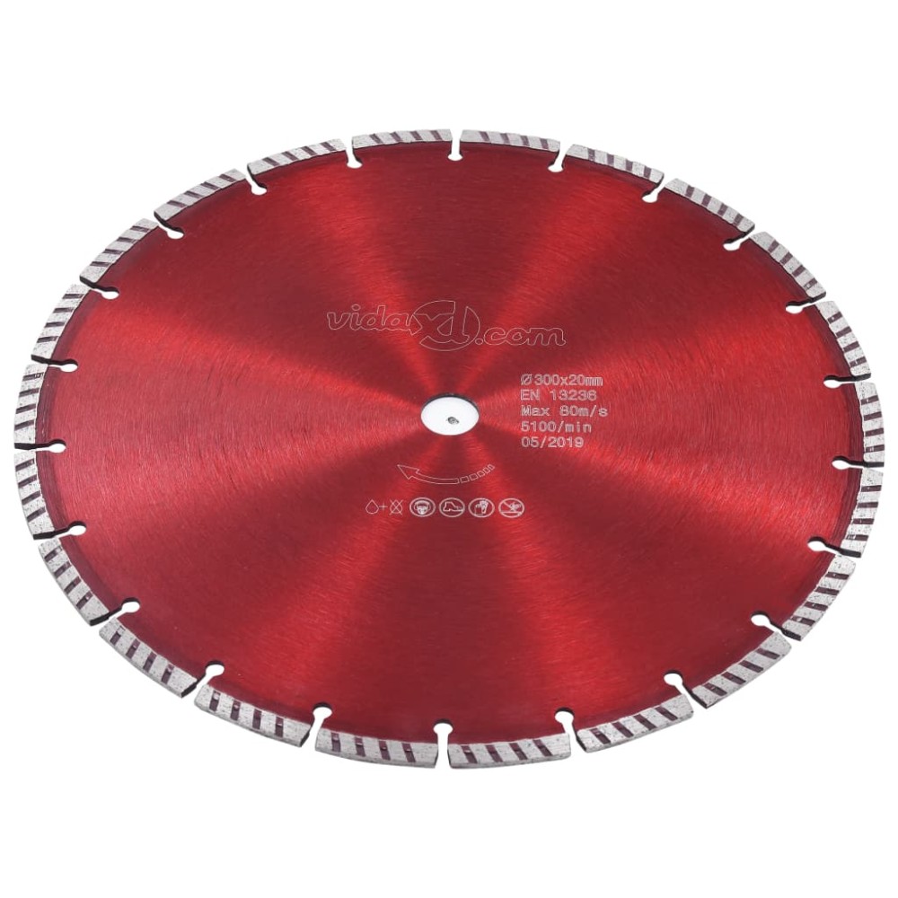 vidaXL Disc diamantat de tăiere cu turbo, oțel, 300 mm