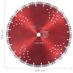 vidaXL Disc diamantat de tăiere cu segmente turbo și găuri oțel 350 mm vidaXL Disc diamantat de tăiere cu segmente turbo și găuri oțel 350 mm