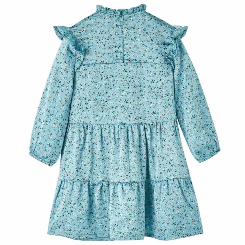 Rochie pentru copii cu mâneci lungi, albastru, 116