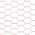 vidaXL Plasă de sârmă găini, roșu, 25 x 1 m, oțel cu înveliș PVC