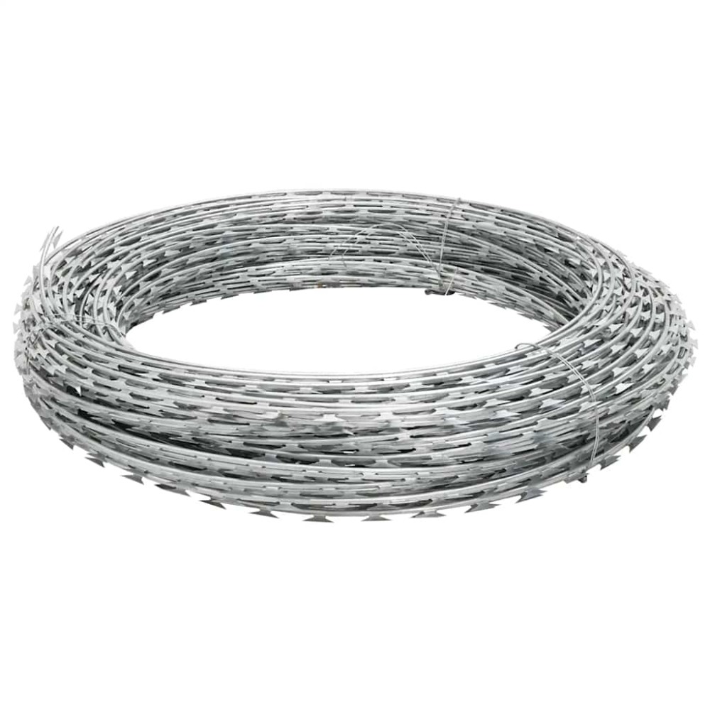 vidaXL Concertina Sârmă ghimpată NATO, oțel galvanizat, 300 m
