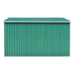 vidaXL Șopron de grădină, 257x298x178 cm, verde, metal vidaXL Șopron de grădină, 257x298x178 cm, verde, metal