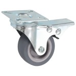 vidaXL Roți pivotante cu frâne duble, 4 buc., 50 mm vidaXL Roți pivotante cu frâne duble, 4 buc., 50 mm