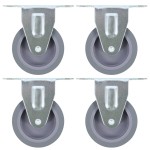 vidaXL Roți fixe, 4 buc., 75 mm vidaXL Roți fixe, 4 buc., 75 mm