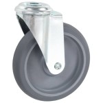 vidaXL Roți pivotante cu gaură pentru șurub, 4 buc., 125 mm vidaXL Roți pivotante cu gaură pentru șurub, 4 buc., 125 mm