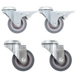 vidaXL Roți pivotante cu gaură pentru șurub, 4 buc., 50 mm vidaXL Roți pivotante cu gaură pentru șurub, 4 buc., 50 mm