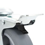 vidaXL Roți pivotante cu gaură pentru șurub, 4 buc., 100 mm