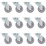 vidaXL Roți pivotante, 12 buc., 50 mm vidaXL Roți pivotante, 12 buc., 50 mm