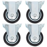 vidaXL Roți fixe, 4 buc., 75 mm vidaXL Roți fixe, 4 buc., 75 mm