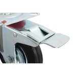 vidaXL Roți pivotante cu frâne duble, 4 buc., 100 mm vidaXL Roți pivotante cu frâne duble, 4 buc., 100 mm