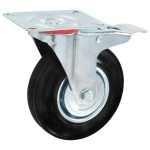 vidaXL Roți pivotante cu frâne duble, 4 buc., 125 mm vidaXL Roți pivotante cu frâne duble, 4 buc., 125 mm