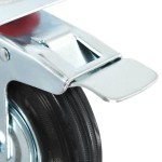 vidaXL Roți pivotante cu frâne duble, 4 buc., 125 mm vidaXL Roți pivotante cu frâne duble, 4 buc., 125 mm