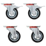 vidaXL Roți pivotante, 4 buc., 75 mm vidaXL Roți pivotante, 4 buc., 75 mm