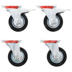 vidaXL Roți pivotante, 4 buc., 100 mm vidaXL Roți pivotante, 4 buc., 100 mm